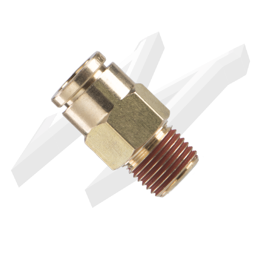 DOT Male Connector 1/8NPT 1/4OD
