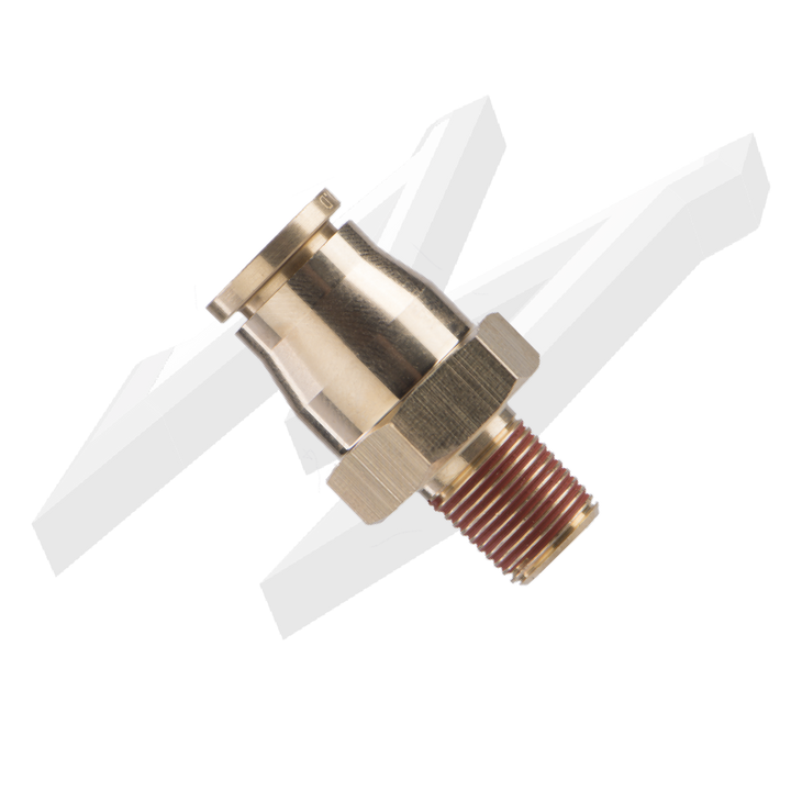 DOT Male Connector 1/8NPT 3/8OD