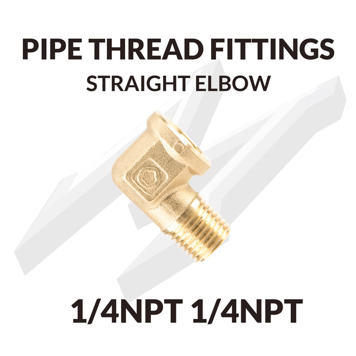 Pipe Thread Fittings Straight Elbow 1/4NPT 1/4NPT