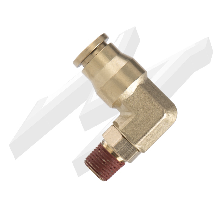 DOT Swivel Elbow 1/8NPT 3/8OD