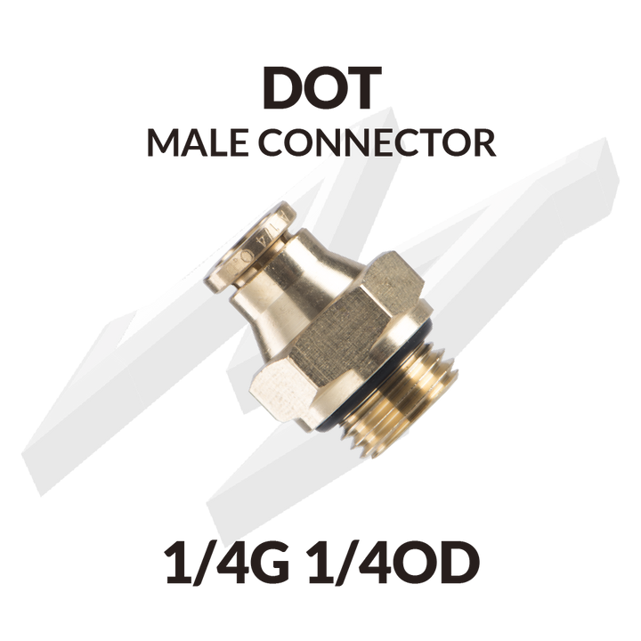 DOT Male Connector 1/4G 1/4OD